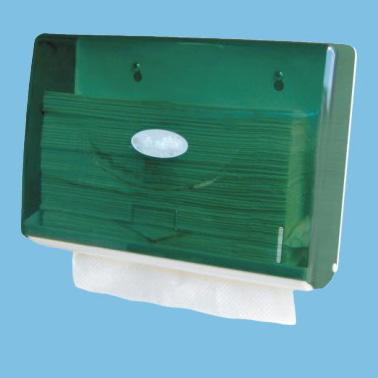 Plastic roll tissue dispenser