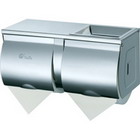 Stainless steel roll paper dispenser